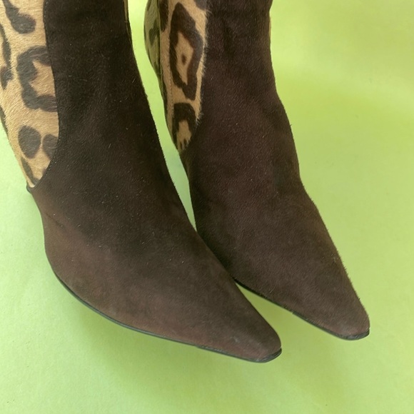 Vintage tan/brown Valentino Garavani leather boots - Picture 7 of 16